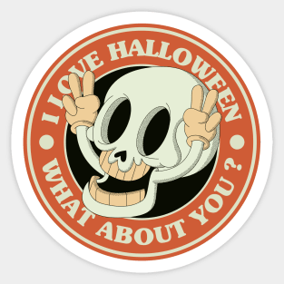 I Love Halloween Sticker